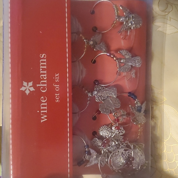 Set of ring wine glass charm - Picture 7 of 7